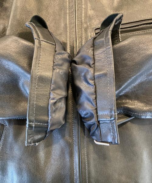 Schott（ショット）Schott (ショット) パデットシングルライダースジャケット ブラック サイズ:Mの古着・服飾アイテム