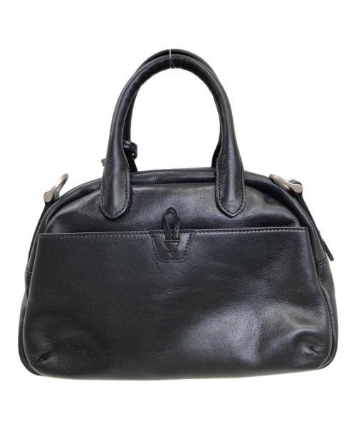 AVIREX（アヴィレックス）AVIREX (アヴィレックス) VARSITY LEATHER MINI-BOSTON BAG ブラックの古着・服飾アイテム