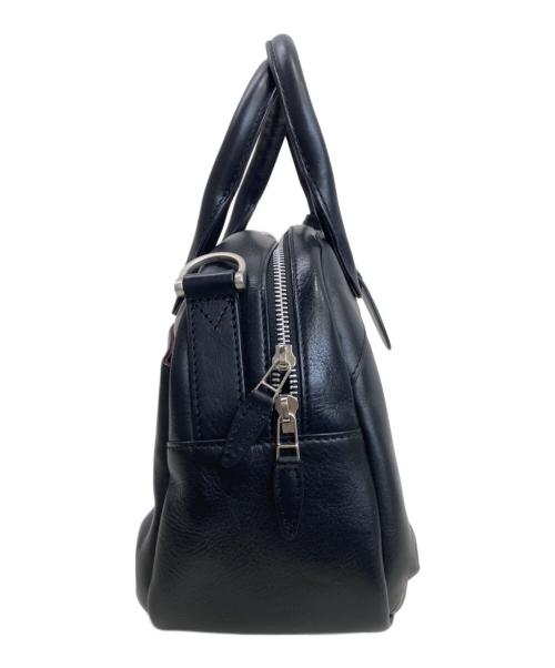 AVIREX（アヴィレックス）AVIREX (アヴィレックス) VARSITY LEATHER MINI-BOSTON BAG ブラックの古着・服飾アイテム