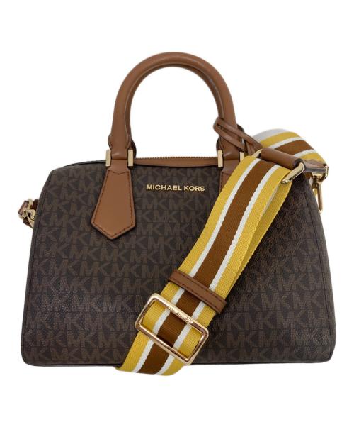 MICHAEL KORS（マイケル・コース）MICHAEL KORS (マイケル・コース) ミニボストンバッグ ブラウンの古着・服飾アイテム