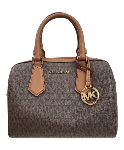 MICHAEL KORS（マイケル・コース）MICHAEL KORS (マイケル・コース) ミニボストンバッグ ブラウンの古着・服飾アイテム