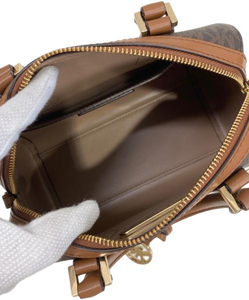 MICHAEL KORS（マイケル・コース）MICHAEL KORS (マイケル・コース) ミニボストンバッグ ブラウンの古着・服飾アイテム