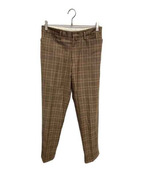 Paul Smith COLLECTION（ポールスミス コレクション）Paul Smith COLLECTION (ポールスミス コレクション) チェックセットアップ ブラウン サイズ:M(チェスト90・ウエスト78・身長170)の古着・服飾アイテム