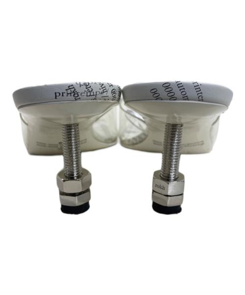 ROKH（ロク）rokh (ロク) H&M (エイチアンドエム) トランスペアレントミュール ホワイト サイズ:24㎝の古着・服飾アイテム