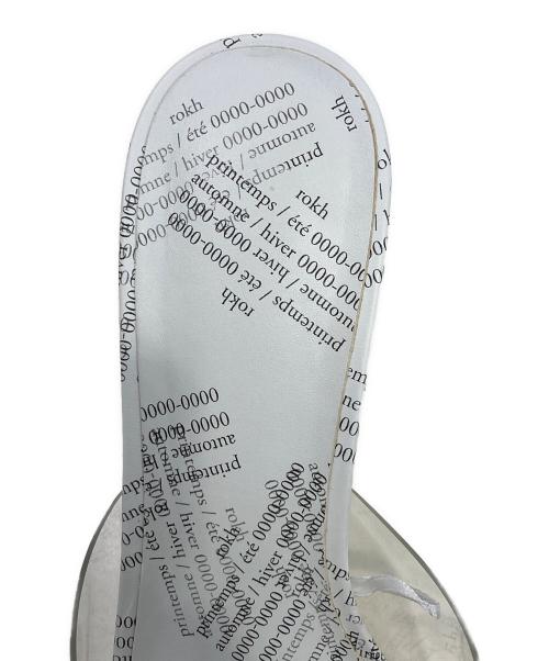 ROKH（ロク）rokh (ロク) H&M (エイチアンドエム) トランスペアレントミュール ホワイト サイズ:24㎝の古着・服飾アイテム