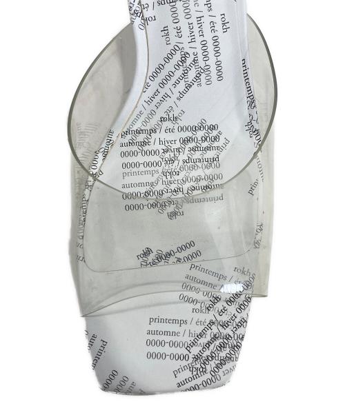 ROKH（ロク）rokh (ロク) H&M (エイチアンドエム) トランスペアレントミュール ホワイト サイズ:24㎝の古着・服飾アイテム