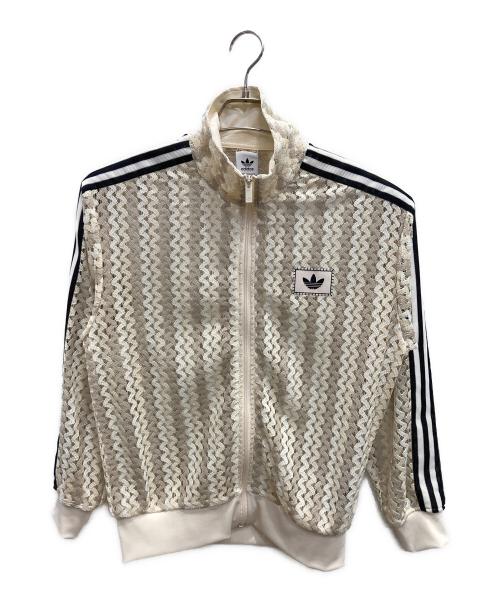 adidas（アディダス）adidas (アディダス) サマーグローファイヤーバードトラックトップ ベージュ サイズ:Mの古着・服飾アイテム