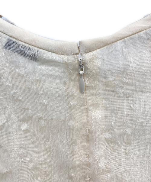 CLANE（クラネ）CLANE (クラネ) DOT STRIPE PIPING OP アイボリー サイズ:2の古着・服飾アイテム