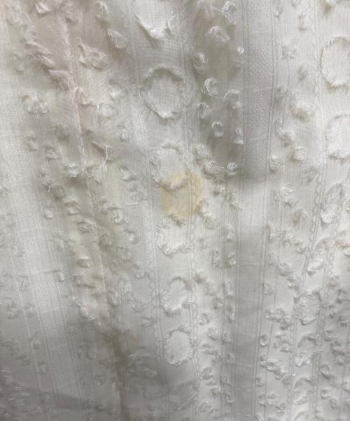 CLANE（クラネ）CLANE (クラネ) DOT STRIPE PIPING OP アイボリー サイズ:2の古着・服飾アイテム
