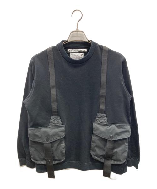 WHITE MOUNTAINEERING（ホワイトマウンテ二アニング）WHITE MOUNTAINEERING (ホワイトマウンテ二アニング) スウェット ブラック サイズ:2の古着・服飾アイテム