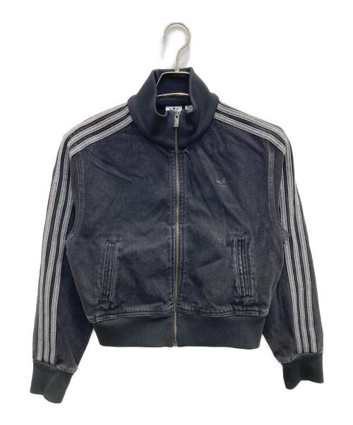 adidas（アディダス）adidas (アディダス) アディカラー デニム トラックトップ ブラック サイズ:Lの古着・服飾アイテム