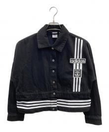 adidas（アディダス）の古着「アディブレイク デニム 2-In-1 トラックトップ」｜ブラック