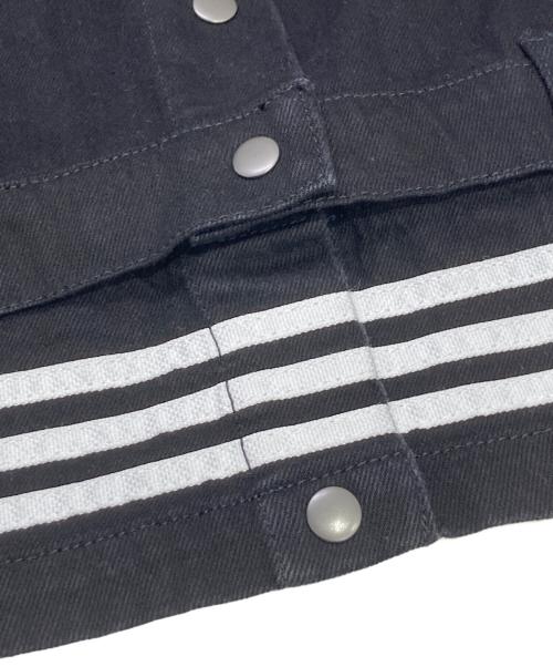 adidas（アディダス）adidas (アディダス) アディブレイク デニム 2-In-1 トラックトップ ブラック サイズ:Lの古着・服飾アイテム