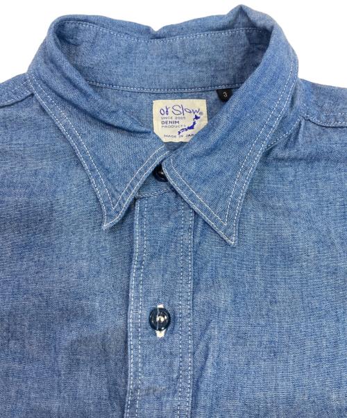 orSlow（オアスロウ）orSlow (オアスロウ) シャンブレーシャツ ブルー サイズ:Lの古着・服飾アイテム
