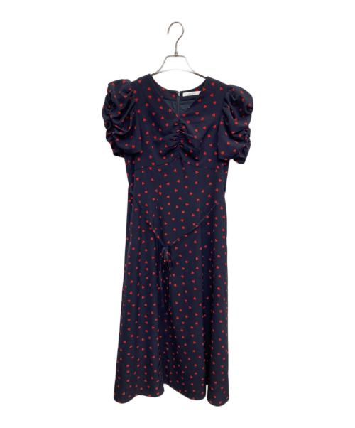 Snidel（スナイデル）Snidel (スナイデル) Heart collection プリントワンピース ネイビー サイズ:Sの古着・服飾アイテム