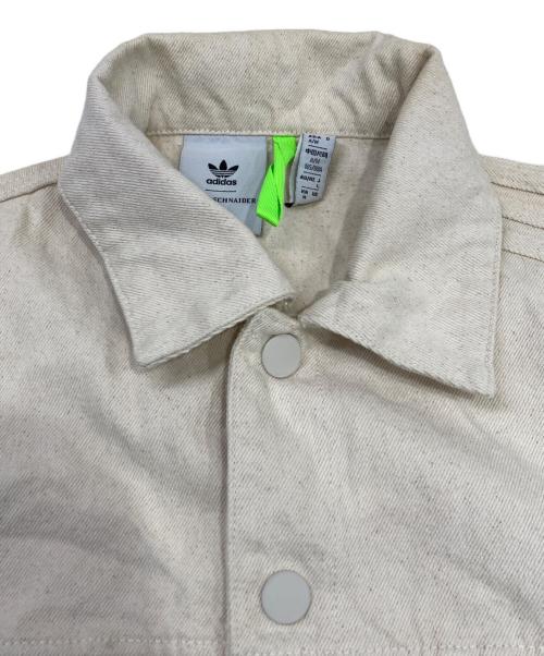 adidas（アディダス）adidas (アディダス) KSENIA SCHNAIDER (クセニア シュナイダー) デニムジャケット アイボリー サイズ:Lの古着・服飾アイテム
