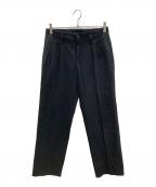 yohji yamamoto+noirヨウジヤマモトプリュスノアール）の古着「2タックパンツ」｜ブラック