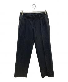 yohji yamamoto+noir（ヨウジヤマモトプリュスノアール）の古着「2タックパンツ」｜ブラック