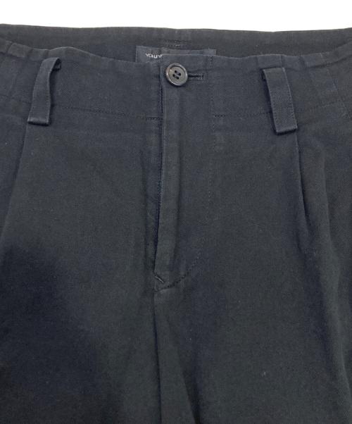 yohji yamamoto+noir（ヨウジヤマモトプリュスノアール）yohji yamamoto+noir (ヨウジヤマモトプリュスノアール) 2タックパンツ ブラック サイズ:3の古着・服飾アイテム