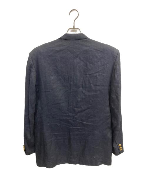 PAUL SMITH（ポールスミス）PAUL SMITH (ポールスミス) リネン金ホボタンブレザー ネイビー サイズ:Lの古着・服飾アイテム