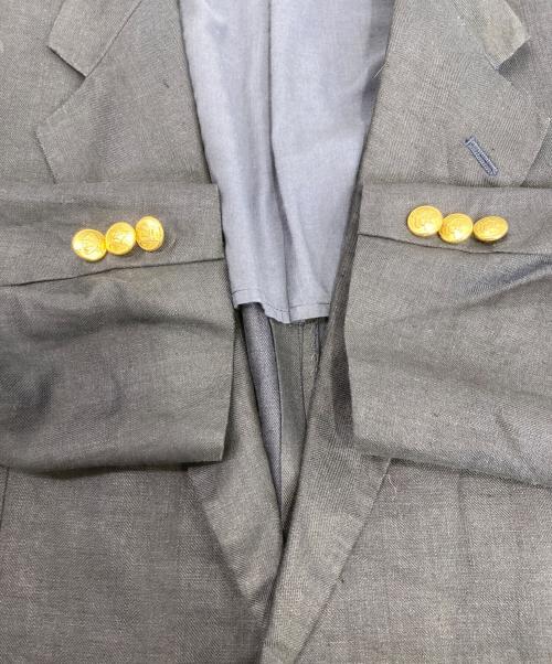 PAUL SMITH（ポールスミス）PAUL SMITH (ポールスミス) リネン金ホボタンブレザー ネイビー サイズ:Lの古着・服飾アイテム