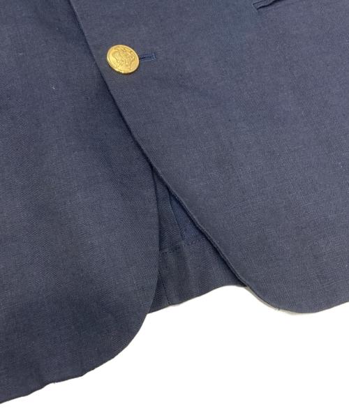 PAUL SMITH（ポールスミス）PAUL SMITH (ポールスミス) リネン金ホボタンブレザー ネイビー サイズ:Lの古着・服飾アイテム