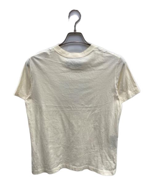 GUCCI（グッチ）GUCCI (グッチ) ロゴ刺繍Tシャツ アイボリー サイズ:XS（160）の古着・服飾アイテム