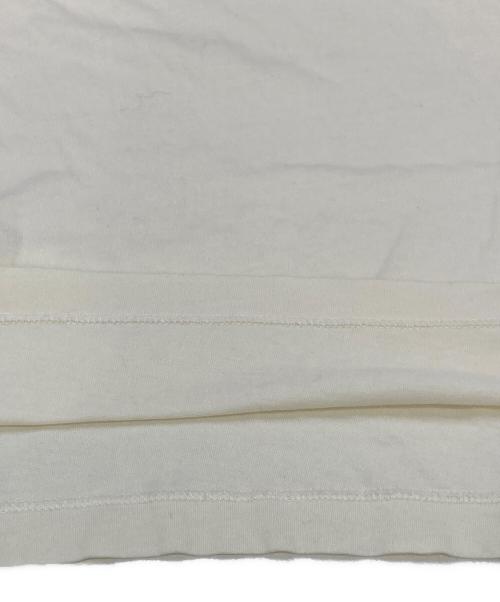 GUCCI（グッチ）GUCCI (グッチ) ロゴ刺繍Tシャツ アイボリー サイズ:XS（160）の古着・服飾アイテム