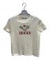 GUCCI（グッチ）の古着「ロゴ刺繍Tシャツ」｜アイボリー