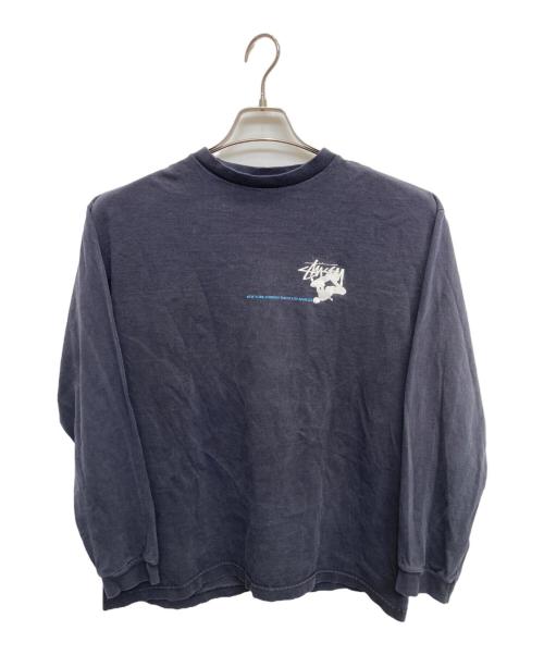 stussy（ステューシー）stussy (ステューシー) 両面プリントカットソー ブラック サイズ:Lの古着・服飾アイテム