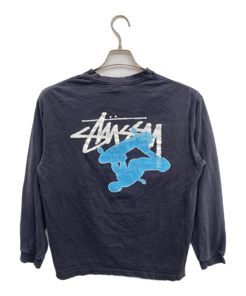 stussy（ステューシー）stussy (ステューシー) 両面プリントカットソー ブラック サイズ:Lの古着・服飾アイテム