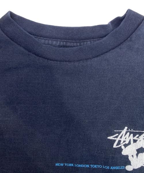 stussy（ステューシー）stussy (ステューシー) 両面プリントカットソー ブラック サイズ:Lの古着・服飾アイテム