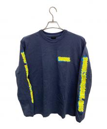 stussy（ステューシー）の古着「袖プリントカットソー」｜ネイビー