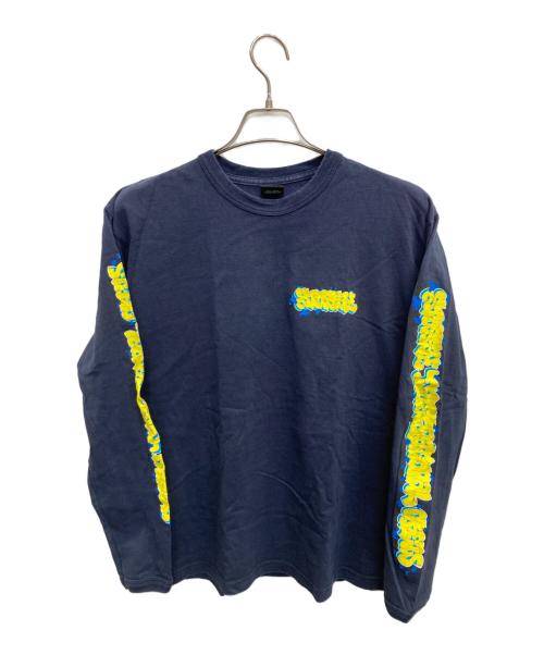 stussy（ステューシー）stussy (ステューシー) 袖プリントカットソー ネイビー サイズ:Mの古着・服飾アイテム