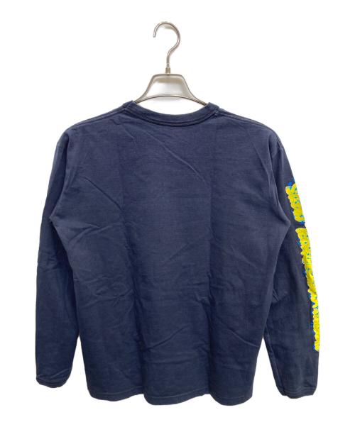 stussy（ステューシー）stussy (ステューシー) 袖プリントカットソー ネイビー サイズ:Mの古着・服飾アイテム