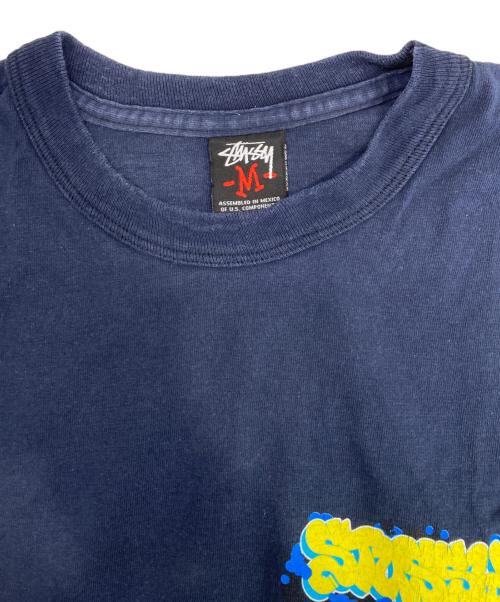 stussy（ステューシー）stussy (ステューシー) 袖プリントカットソー ネイビー サイズ:Mの古着・服飾アイテム