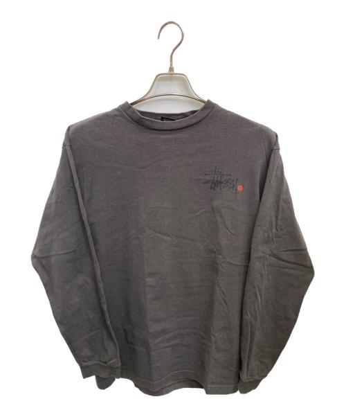 stussy（ステューシー）stussy (ステューシー) 両面ロゴカットソー グレー サイズ:Mの古着・服飾アイテム