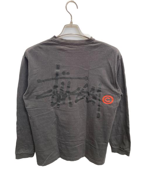 stussy（ステューシー）stussy (ステューシー) 両面ロゴカットソー グレー サイズ:Mの古着・服飾アイテム
