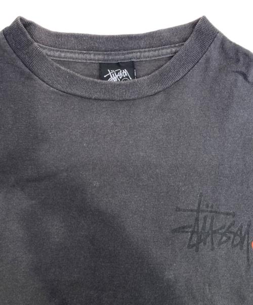 stussy（ステューシー）stussy (ステューシー) 両面ロゴカットソー グレー サイズ:Mの古着・服飾アイテム
