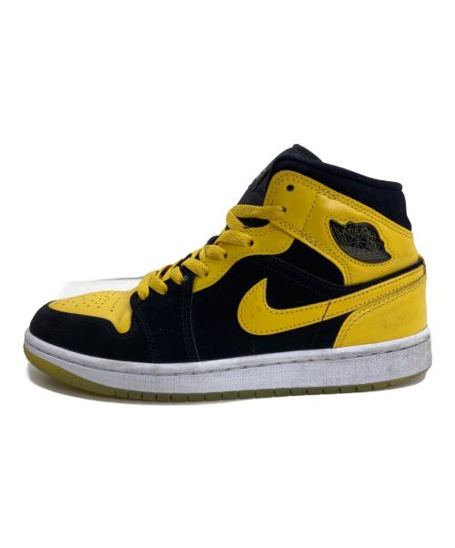 NIKE（ナイキ）NIKE (ナイキ) AIR JORDAN 1 MID SE イエロー×ブラック サイズ:25.5cmの古着・服飾アイテム