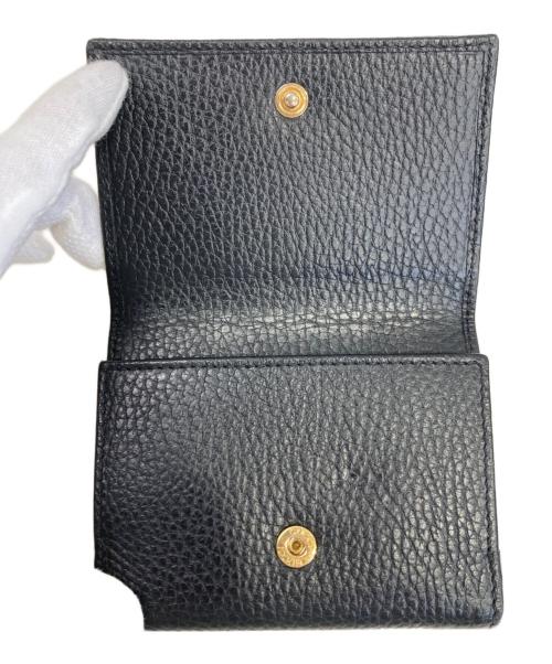 GUCCI（グッチ）GUCCI (グッチ) 3つ折り財布 ブラックの古着・服飾アイテム