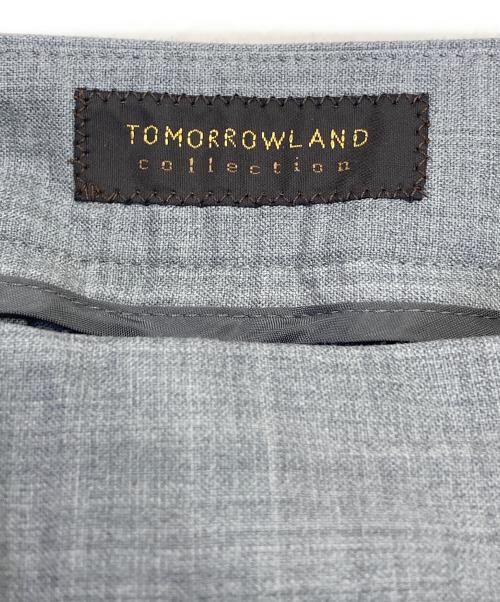 TOMORROW LAND（トゥモローランド）TOMORROW LAND (トゥモローランド) スーパーウールウィーヴ アンクルスリットパンツ グレー サイズ:34の古着・服飾アイテム