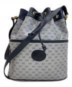 GUCCIグッチ）の古着「巾着ショルダーバッグ」｜ネイビー
