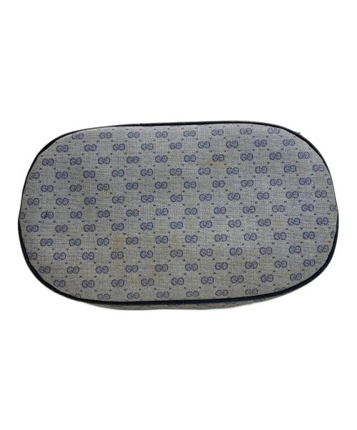 GUCCI（グッチ）GUCCI (グッチ) 巾着ショルダーバッグ ネイビーの古着・服飾アイテム