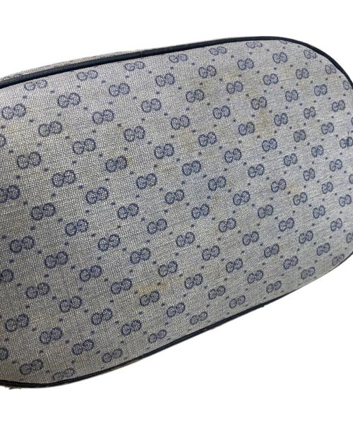 GUCCI（グッチ）GUCCI (グッチ) 巾着ショルダーバッグ ネイビーの古着・服飾アイテム