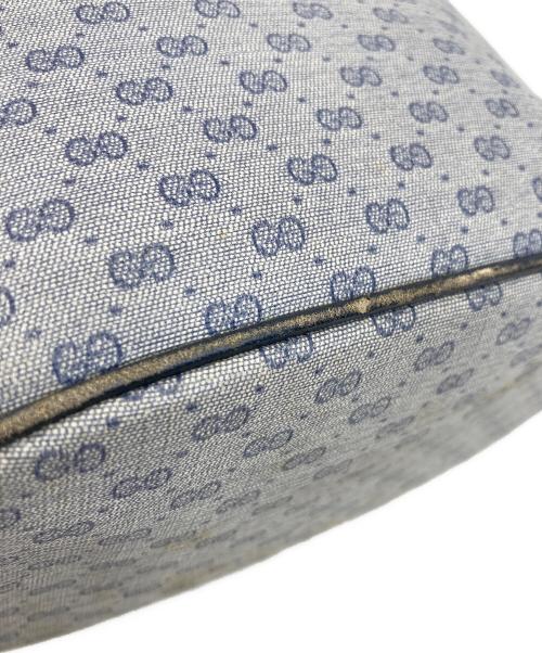 GUCCI（グッチ）GUCCI (グッチ) 巾着ショルダーバッグ ネイビーの古着・服飾アイテム
