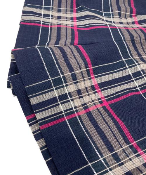 BURBERRY BLUE LABEL CRESTBRIDGE（バーバリー ブルー レーベル）BURBERRY BLUE LABEL CRESTBRIDGE (バーバリー ブルー レーベル) 麻混チェックキュロット ネイビー サイズ:Mの古着・服飾アイテム
