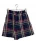 BURBERRY BLUE LABEL CRESTBRIDGE（バーバリー ブルー レーベル）の古着「麻混チェックキュロット」｜ネイビー