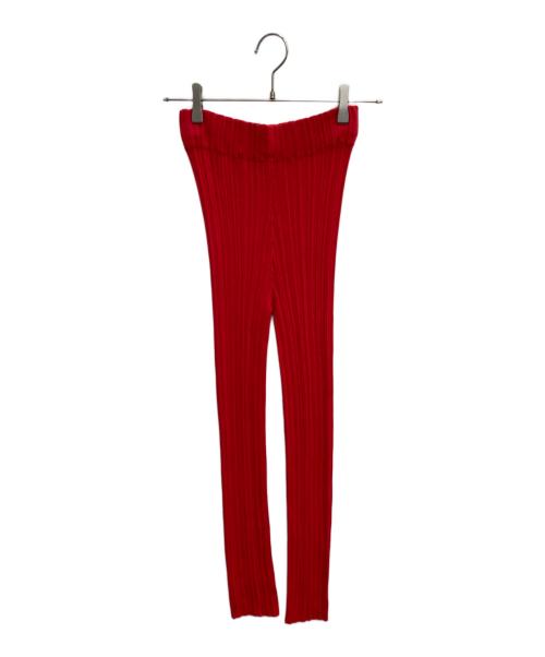 Acne studios（アクネ ストゥディオズ）ACNE STUDIOS (アクネ ストゥディオズ) リブレギンス レッド サイズ:Sの古着・服飾アイテム