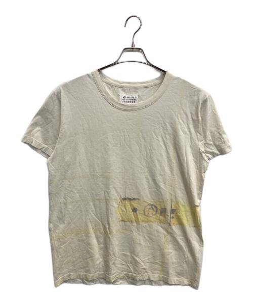 Maison Margiela（メゾンマルジェラ）Maison Margiela (メゾンマルジェラ) プリントオーバーTシャツ アイボリー サイズ:Sの古着・服飾アイテム